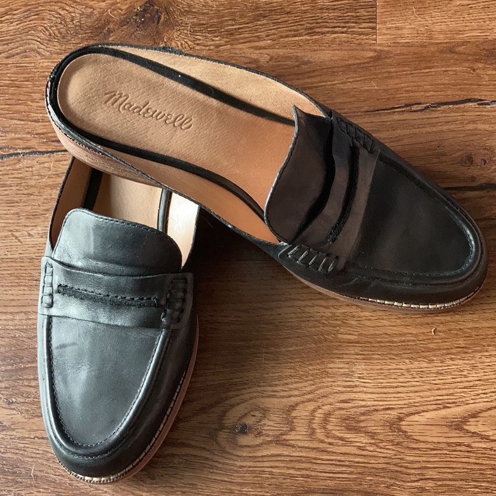 Madewell Elinor Loafer Mule, size 10